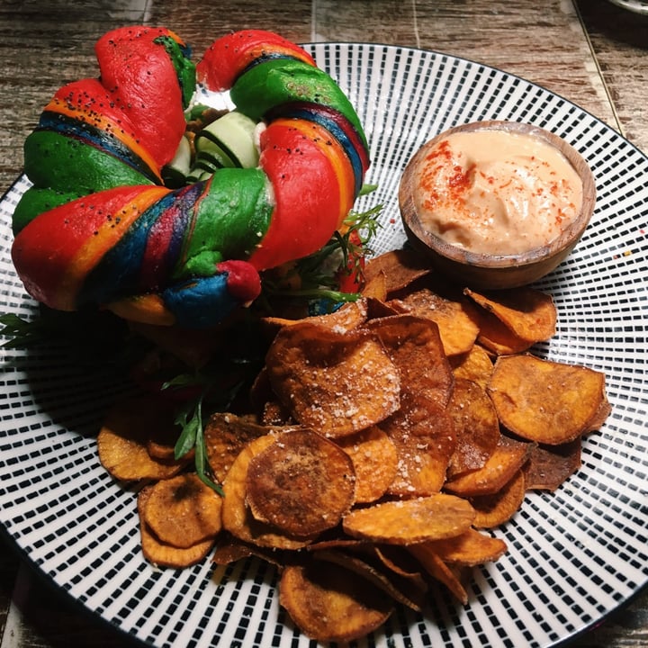 photo of The Hungry Tapir Rainbow Breekie Bagel shared by @scynsa on  22 Feb 2021 - review