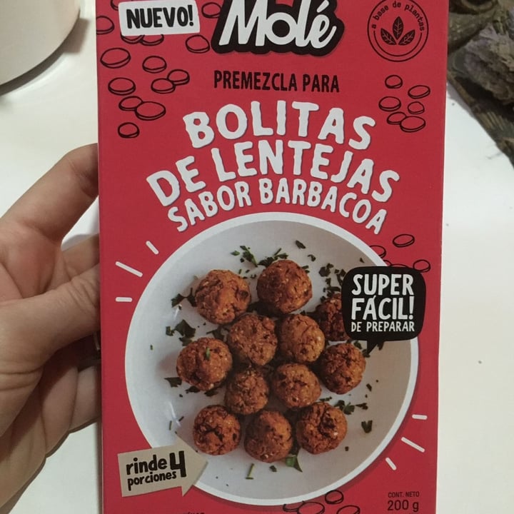 photo of Molé Premezcla para bolitas de lentejas sabor barbacoa shared by @silvimazzali on  08 May 2022 - review
