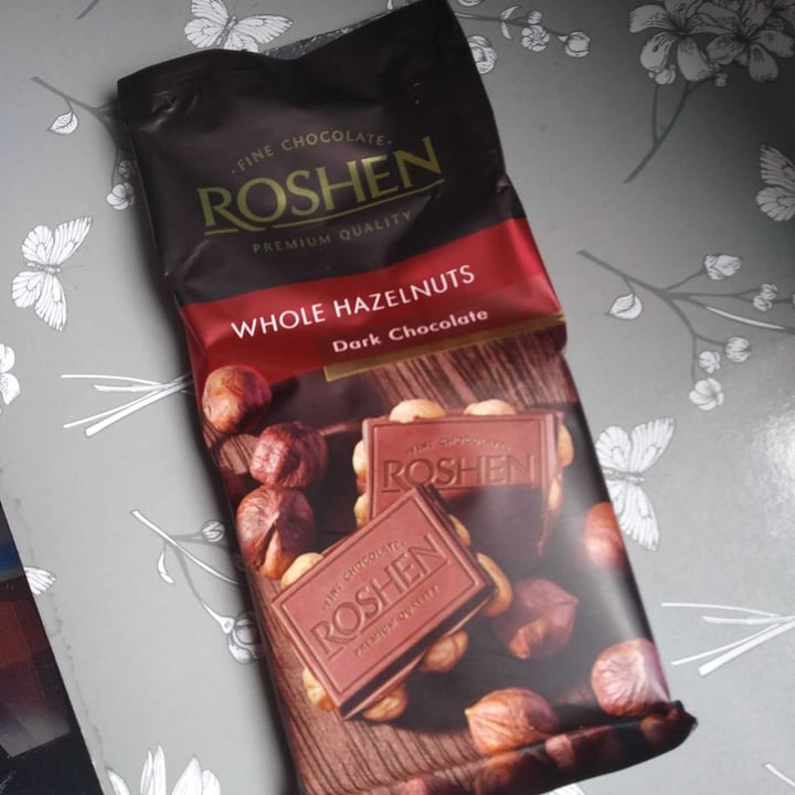 photo of Roshen Dark Chocolate With Whole Hazelnuts shared by @mariagicheva on  18 Jun 2020 - review