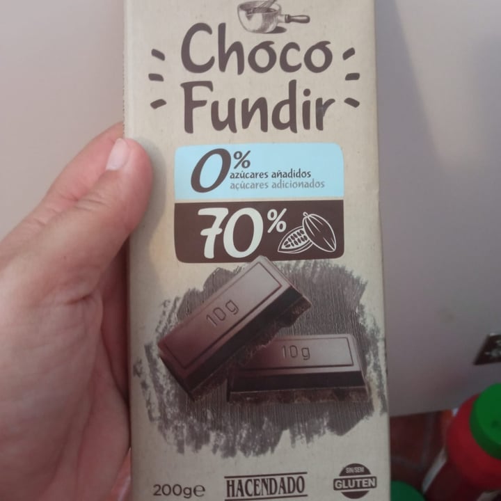 photo of Hacendado Choco fundir 70% shared by @laumadrid on  29 Jun 2022 - review