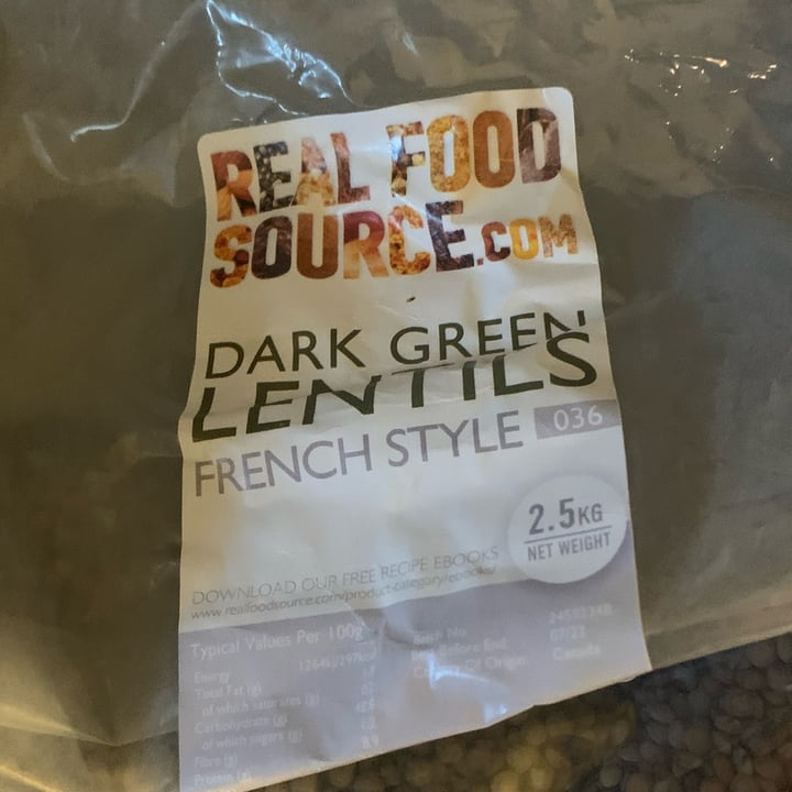 photo of Realfoodsource.com Dark Green Lentils shared by @daxin on  22 Mar 2022 - review