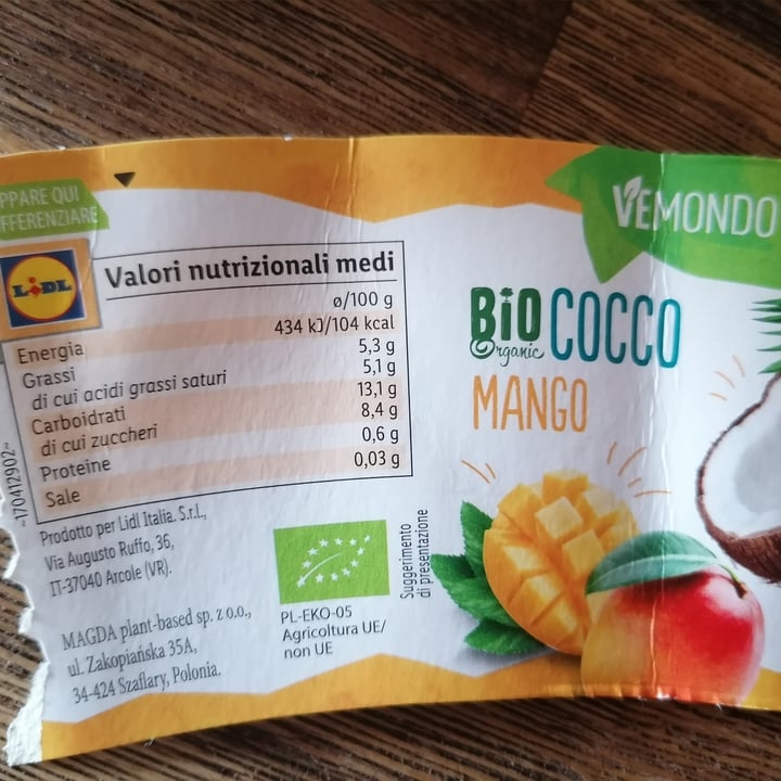 photo of Vemondo  bio cocco Mango organic shared by @ni95ki18 on  30 Aug 2022 - review
