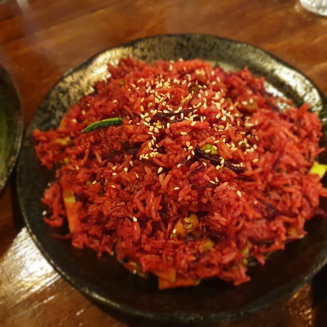 Foto del plato “Beetroot Rice”