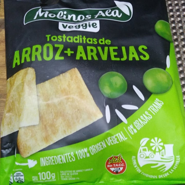 photo of Molinos Ala Tostaditas de arroz y arvejas shared by @verog on  14 Nov 2021 - review