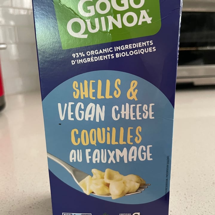 photo of GoGo Quinoa Shells & Vegan cheese shared by @jmcdoug on  19 Sep 2022 - review
