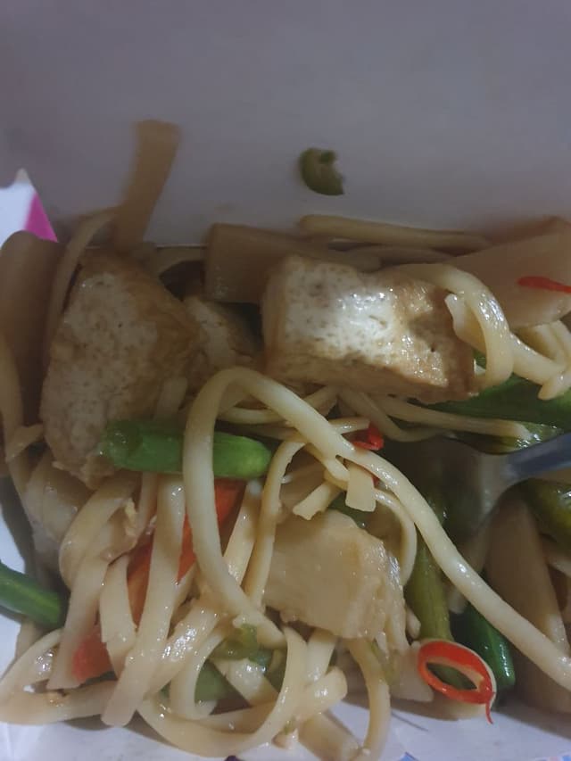 Photo of the dish “Tofu linguine basil”