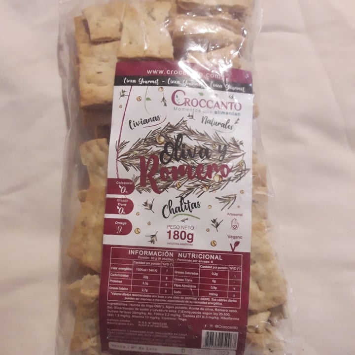 photo of Croccanto Galletitas Croccancio de oliva y romero shared by @lu1308 on  13 Jan 2022 - review