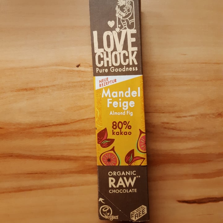 photo of Love Chock Organic Raw Chocolate Mandel Feige 80% shared by @gooseberry on  09 Sep 2021 - review