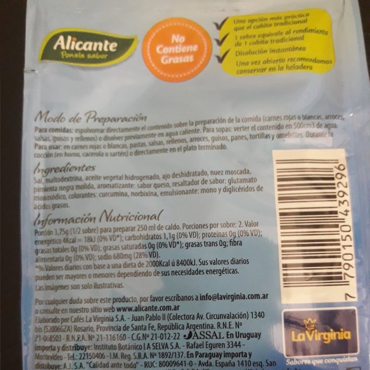 review photo of Alicante Sabor en Polvo 4 Quesos shared by @meteoraba on 02 Jan 2021 - review