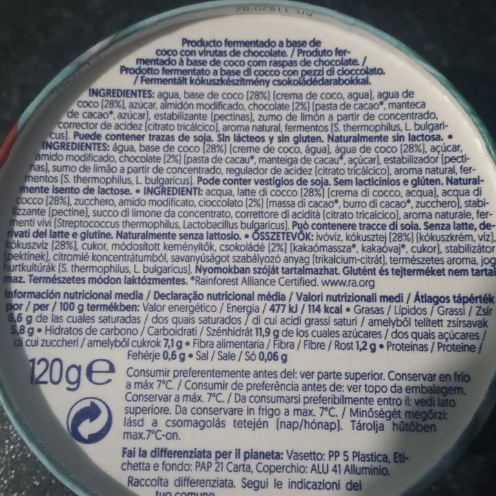 review photo of Alpro Absolutely Coconut STRACCIATELLA shared by @lucythewombat on 04 May 2022 - review
