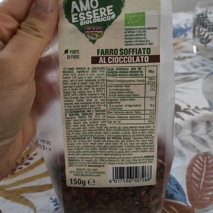 review photo of Tre Mulini Farro soffiato al cioccolato shared by @saradlm on 15 Apr 2022 - review