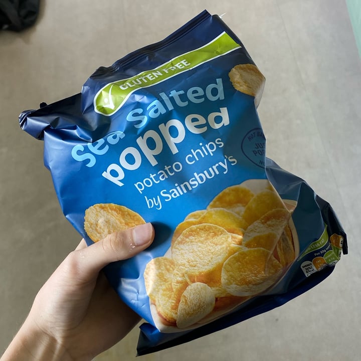 photo of Sainsbury's Sea Salted Popped Potato Chips shared by @rosiesargeant on  01 Oct 2021 - review
