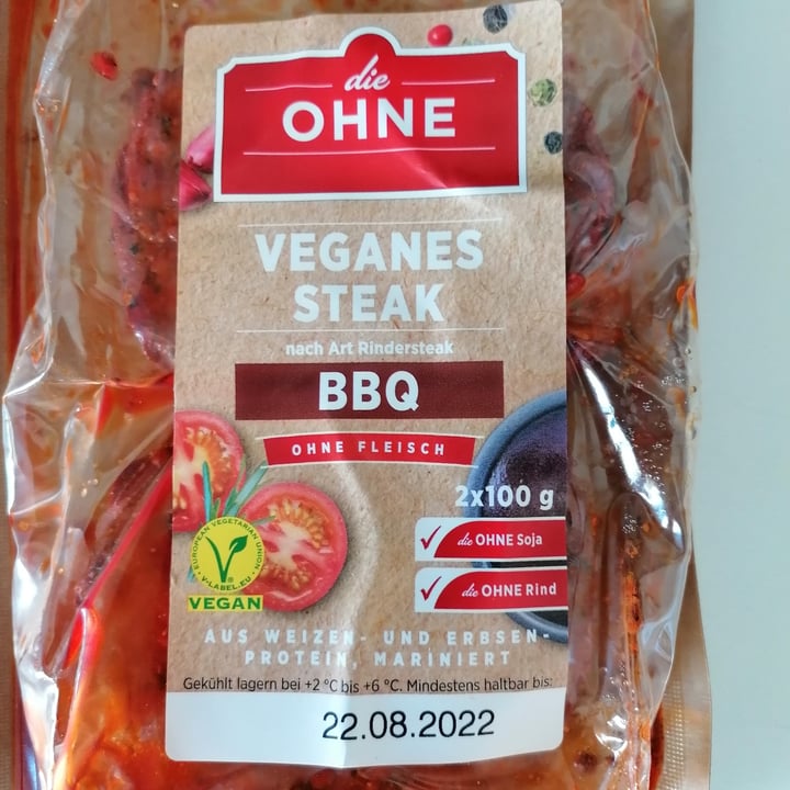 photo of Die Ohne Veganes Steak BBQ shared by @flaffy on  18 Aug 2022 - review