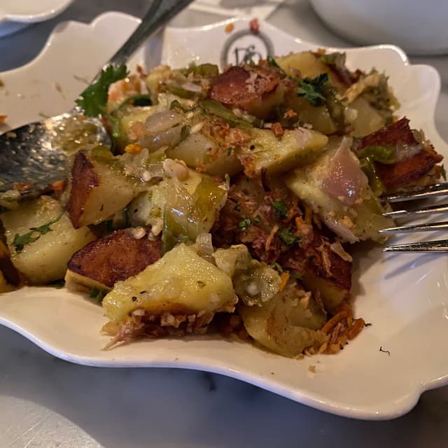 Photo of the dish “Sambal Hijau Potatoes”