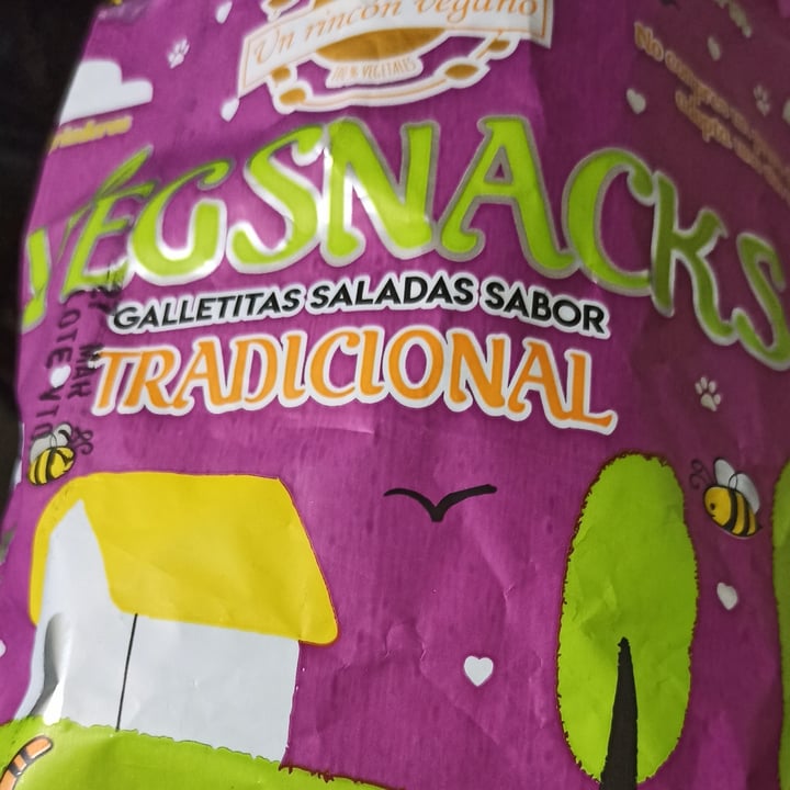 photo of Un Rincón Vegano Vegsnacks Galletas Saladas sabor Tradicional shared by @yazalmonacid on  22 Sep 2022 - review