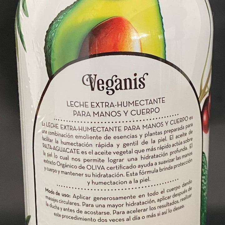 photo of Veganis LECHE EXTRA HUMECTANTE PARA MANOS Y CUERPO Con Palta y extracto Orgánico de Oliva shared by @-vanevegan- on  28 Feb 2022 - review