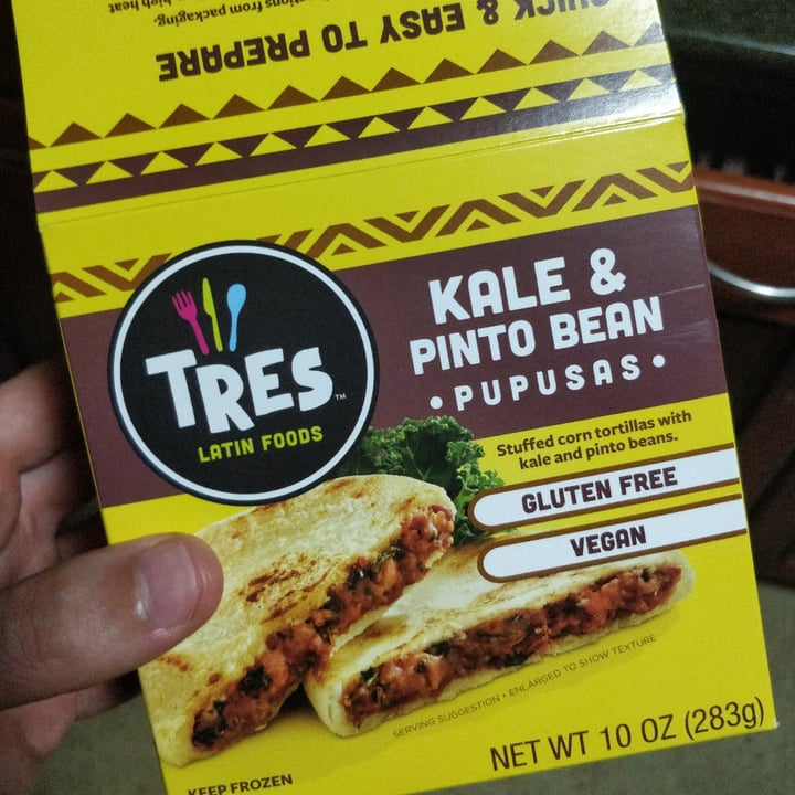 photo of Tres Latin Foods Kale & Pinto Bean Pupusas shared by @mikebroadhead on  10 Mar 2021 - review