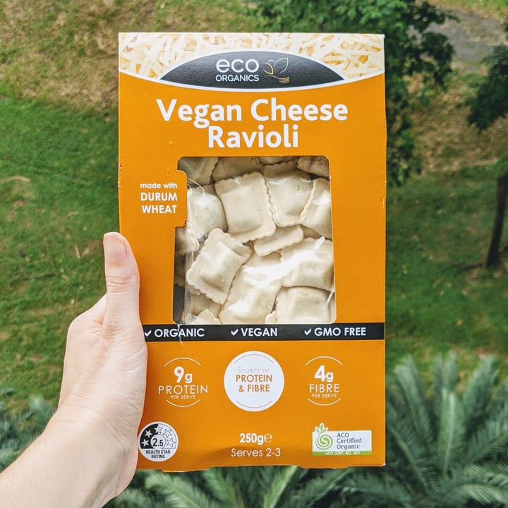 photo of eco Organics Vegan Cheese Ravioli shared by @paloma on  25 Aug 2020 - review