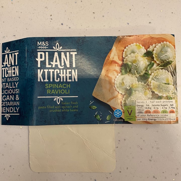 photo of Plant Kitchen (M&S) Spinach Ravioli shared by @abbierose on  22 Mar 2021 - review