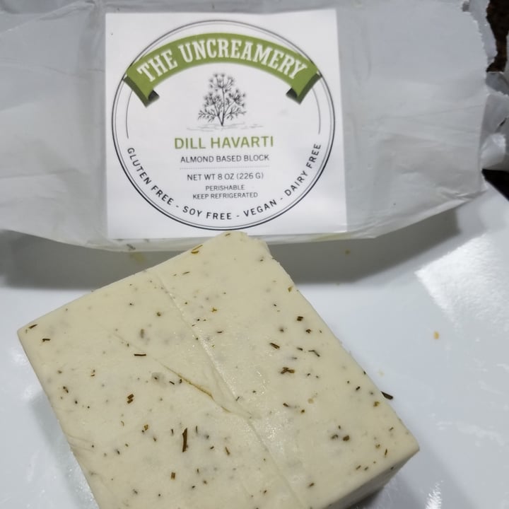 photo of The Uncreamery Dill Havarti Plant-based Cheese shared by @slsbates on  05 Apr 2021 - review