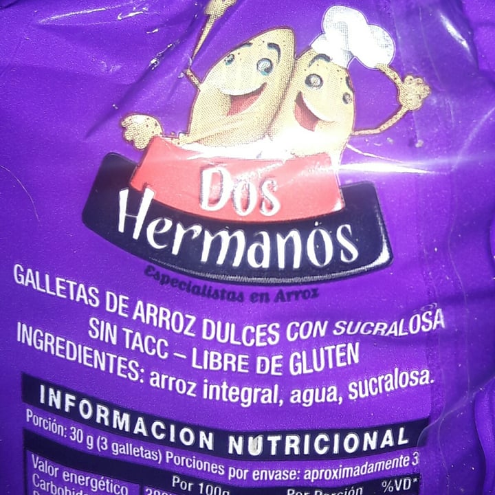 photo of Dos hermanos Galletas de arroz dulces shared by @pr0greexagerada on  02 Jul 2022 - review