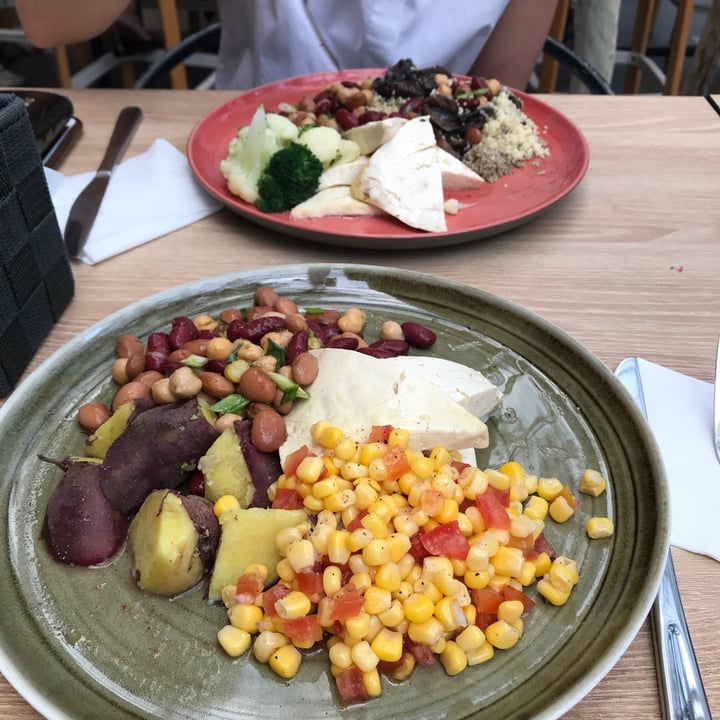photo of Gentlebros Cafe Baked tofu, sweet potatoes, beans & corn salad shared by @lilearthgirl on  17 Mar 2019 - review