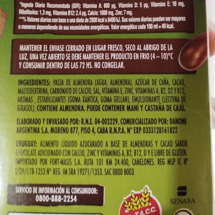 photo of cindor Vegetal a Base de Almendras  shared by @nazarenamorello on  20 Aug 2022 - review