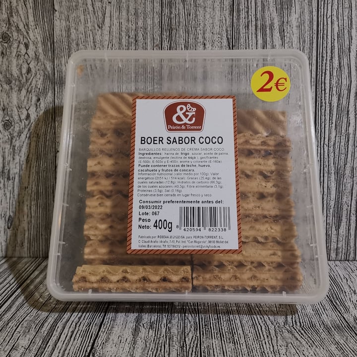 review photo of Peirón & Torrent Barquillos rellenos de crema de coco shared by @aaronchoi on 16 Apr 2021 - review