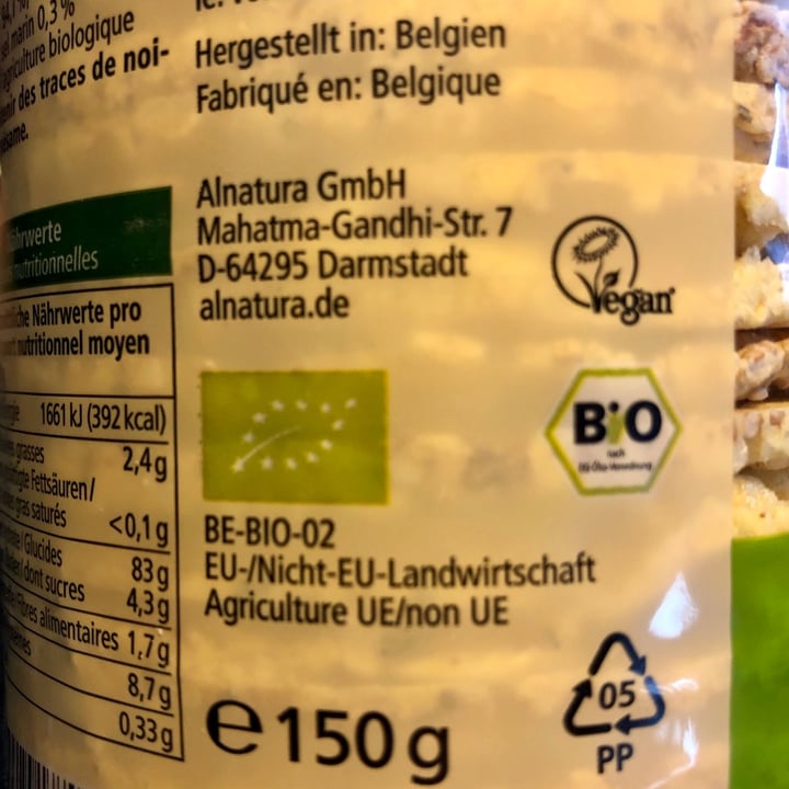review photo of Alnatura Mais Amaranth Waffeln shared by @ruebenbraut on 13 Oct 2020 - review