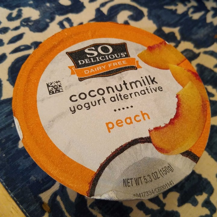 photo of So Delicious Dairy Free Peach Coconutmilk Yogurt Alternative shared by @biancavegan on  11 Jan 2022 - review