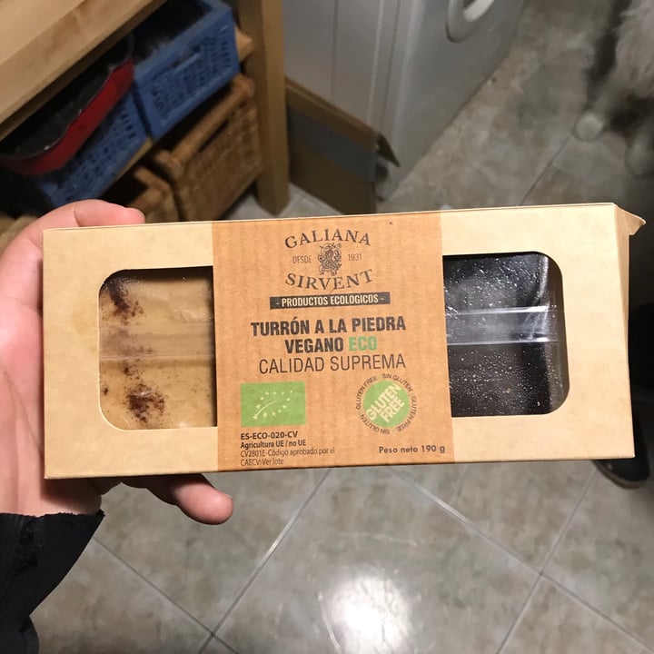 photo of Galiana Sirvent Turrón shared by @jorgevegan on  31 Dec 2020 - review