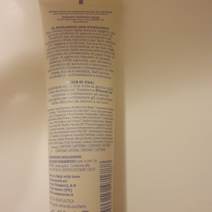 photo of La Saponaria FITOCELL - Crema forte inestetismi cellulite shared by @myriad on  17 Nov 2022 - review