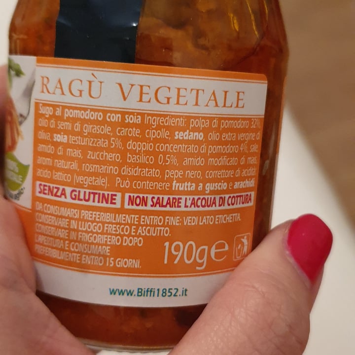 review photo of Biffi Che Sugo! Ragù Vegetale (in vetro) shared by @gaiagun on 08 Apr 2022 - review