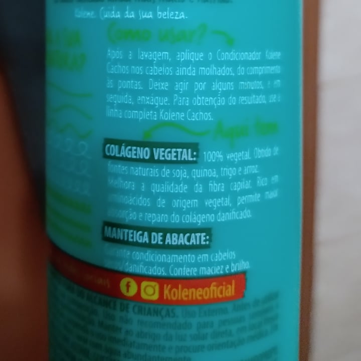 photo of Kolene condicionador de cabelos shared by @ramonbiasoli on  22 Apr 2022 - review