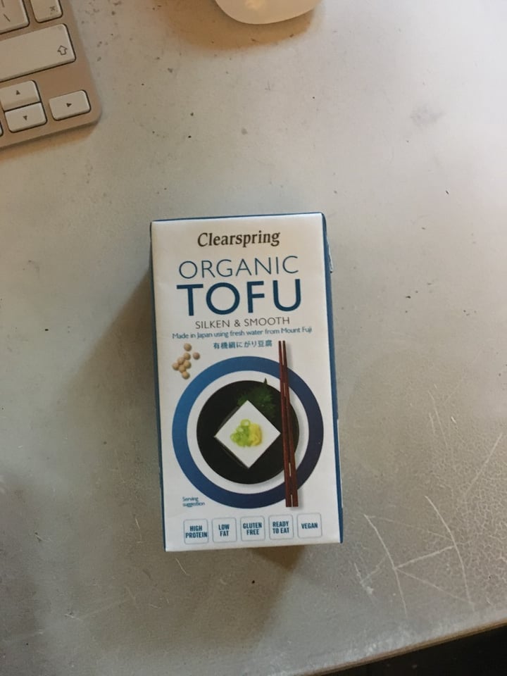 photo of Clearspring Organic Tofu Silken & Smooth shared by @harveyrandall on  01 Oct 2020 - review