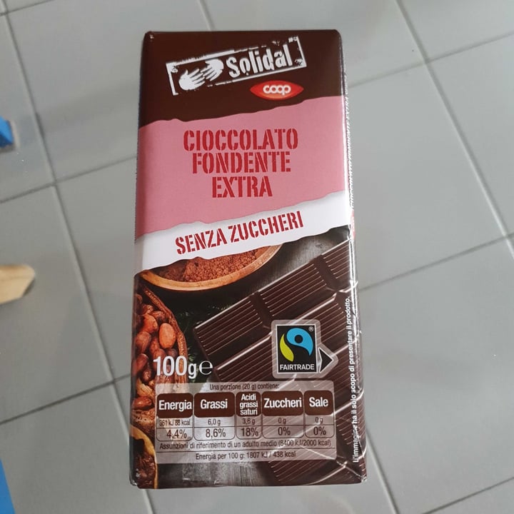 review photo of Solidal coop Cioccolato Fondente Extra Senza Zuccheri shared by @rapa on 24 Oct 2022 - review