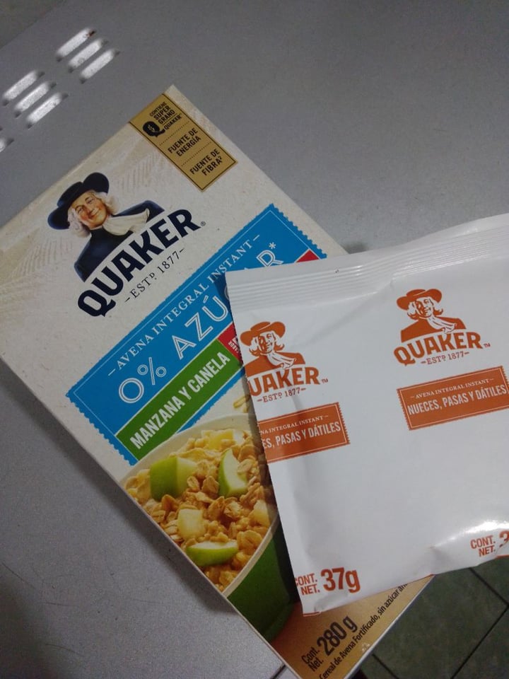 photo of Quaker Avena Instant Manzana Y Canela shared by @minervamr on  15 Apr 2020 - review