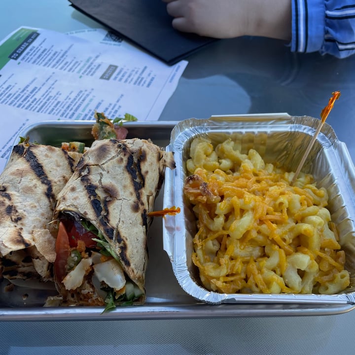 photo of Forty Acres Soul Kitchen Vegan Wrap And Vegan Mac N Cheese shared by @veganpianist on  02 Jul 2021 - review