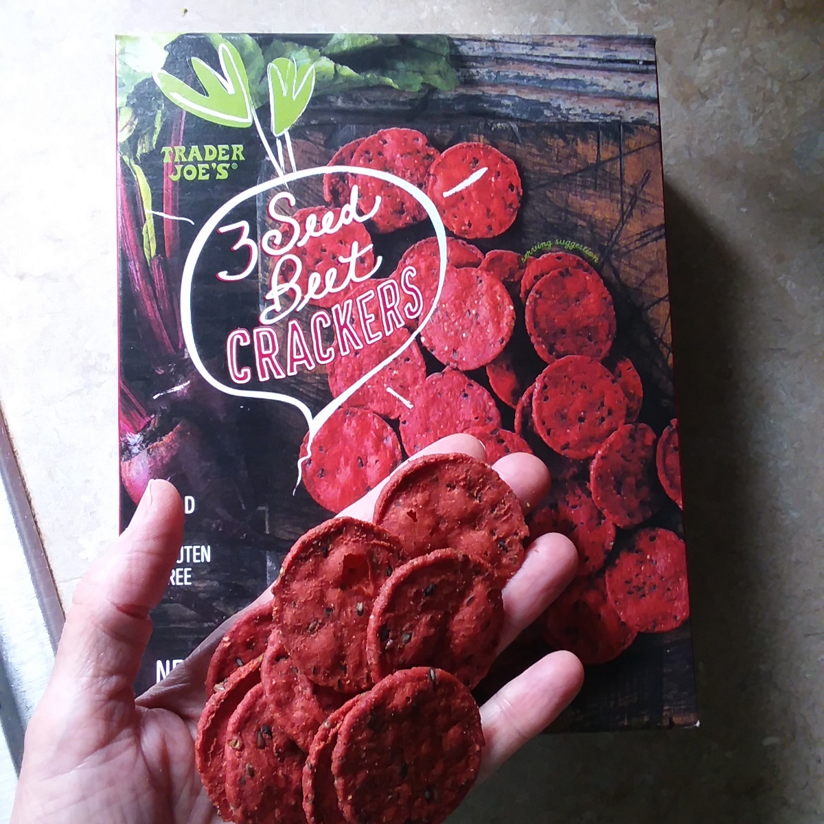 Trader Joe's 3 seed beet crackers Reviews abillion