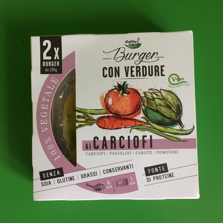 photo of Cottintavola Burger con verdure ai carciofi shared by @fedina98 on  22 May 2021 - review