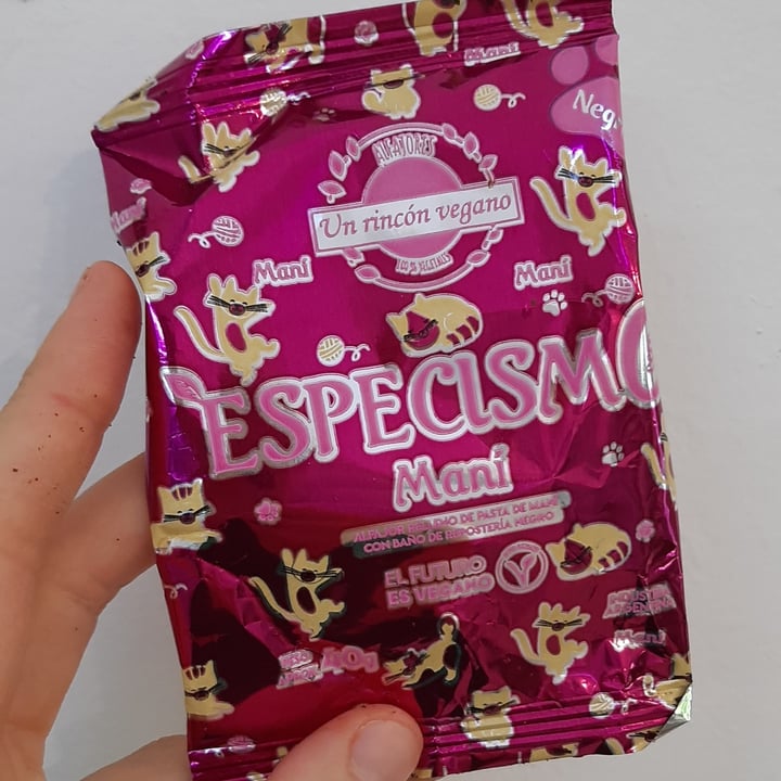 review photo of Un Rincón Vegano Especismo Alfajor Relleno de Pasta de Maní con Baño de Repostería Negro shared by @akaihana on 16 Nov 2021 - review