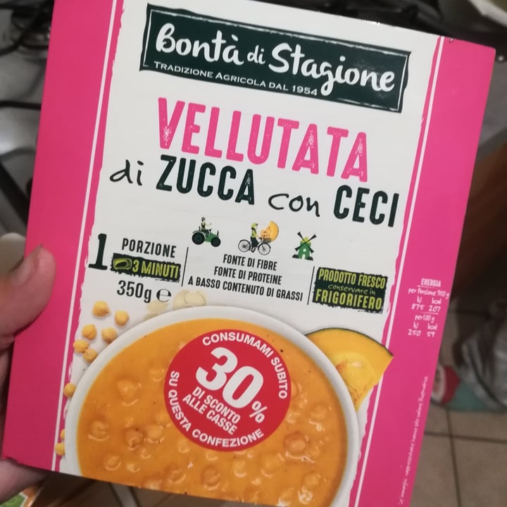 review photo of Bontà di stagione Vellutata Di zucca E Ceci shared by @noemifantoni00 on 30 Mar 2022 - review