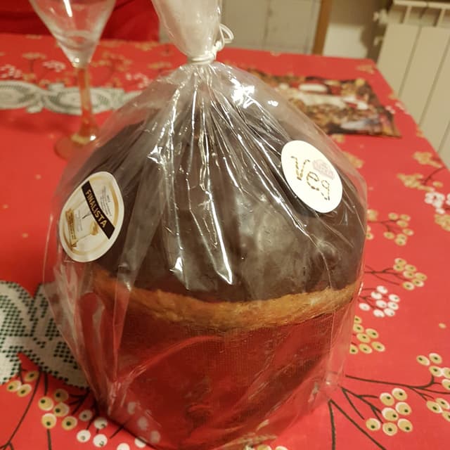 Foto do prato “Panettone al cioccolato”