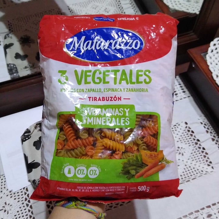 photo of Matarazzo 3 vegetales Tirabuzón shared by @seleneveg on  03 Nov 2021 - review