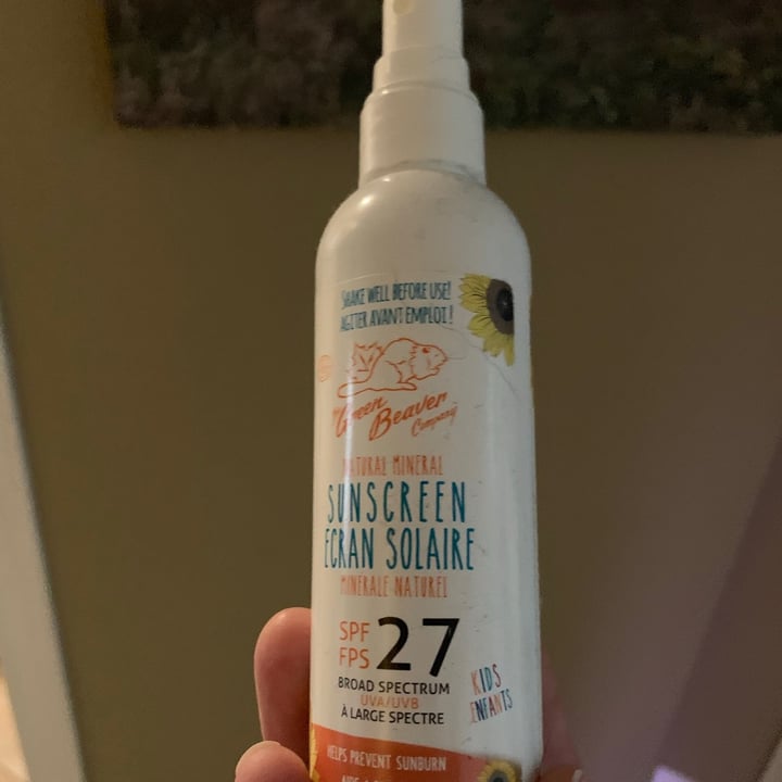 review photo of The Green Beaver company Sunscreen shared by @msveganwarrior on 04 Jun 2021 - review