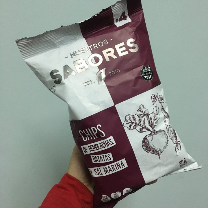 photo of Nuestros Sabores Chips de Remolacha, Batata y Sal Marina  shared by @jessylzm on  28 Sep 2020 - review