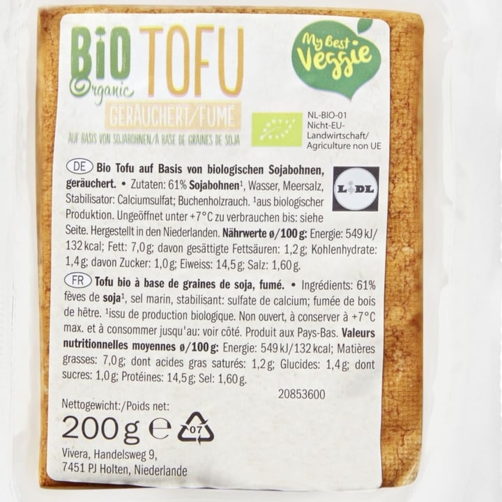 photo of Lidl Bio tofu shared by @magistrapapera on  19 Jun 2022 - review