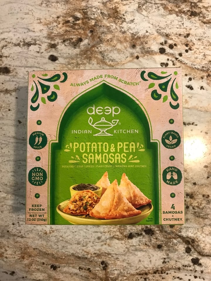 photo of Deep Indian Kitchen Potato & Pea Samosas shared by @dianna on  10 Jan 2020 - review