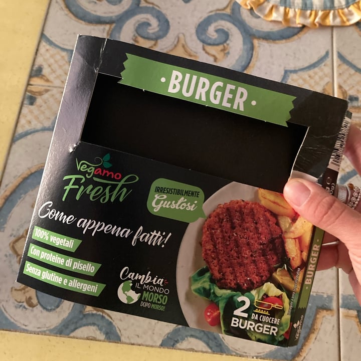 review photo of Vegamo Burger fake meat shared by @leandradg on 06 Sep 2022 - review
