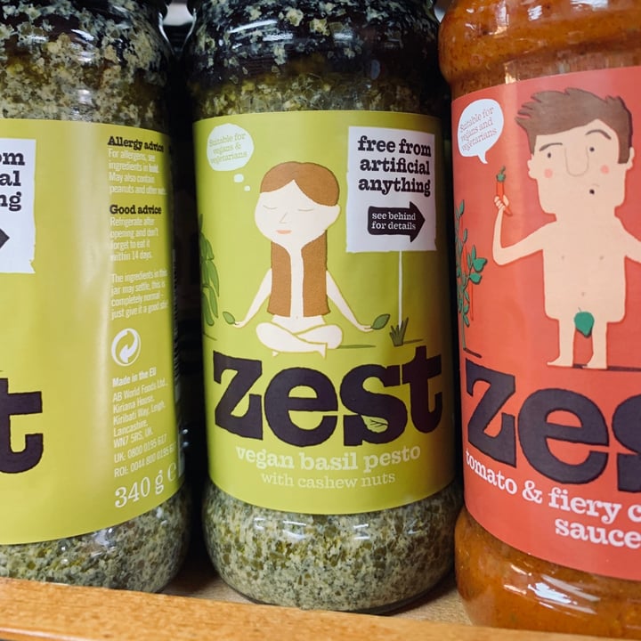 review photo of Zest Vegan basil pesto with cashew nuts shared by @rosaliemelin on 12 Jun 2020 - review